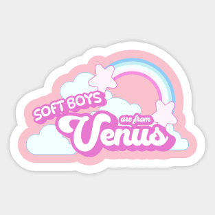 Soft Boys are from Venus Sticker